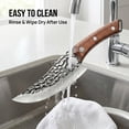 thumbnail image 7 of NULAS 6.3" Professional Chef Knife, Stainless Steel Kitchen Knife for Chopping & Meat, Brown, 7 of 7