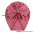 thumbnail image 5 of hirigin Turban Hats for Baby, Vintage Bowknot Soft Head Wrap for Toddlers, Elastic Newborn Caps for Newborn Girls, Boys, 5 of 6