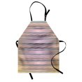 thumbnail image 1 of Modern Apron Earth Toned Fractured Zig Zag Dimensions Horizontal Lined Flat Type Artwork Print, Unisex Kitchen Bib Apron with Adjustable Neck for Cooking Baking Gardening, Taupe Teal, by Ambesonne, 1 of 3