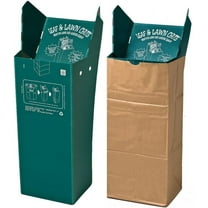 Leaf&Lawn Chute-3 Pack, 3 Count Green Yard Waste Bags, Heavy Duty, 3E 1 Gallon Capacity Each, Unscented, Garden