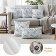 thumbnail image 5 of 2 Pack Outdoor Waterproof Throw Pillow Covers,Farm Hydrangea Flower Blue Decorative Square Pillow Case Patio Pillowcases for Chair Couch Sofa 16x16in, 5 of 9