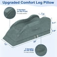 thumbnail image 5 of KingPavonini Adjustable Leg Elevation Pillows for After Surgery, Ergonomic Curve Keeps Knee Straight (Single Leg), 5 of 9