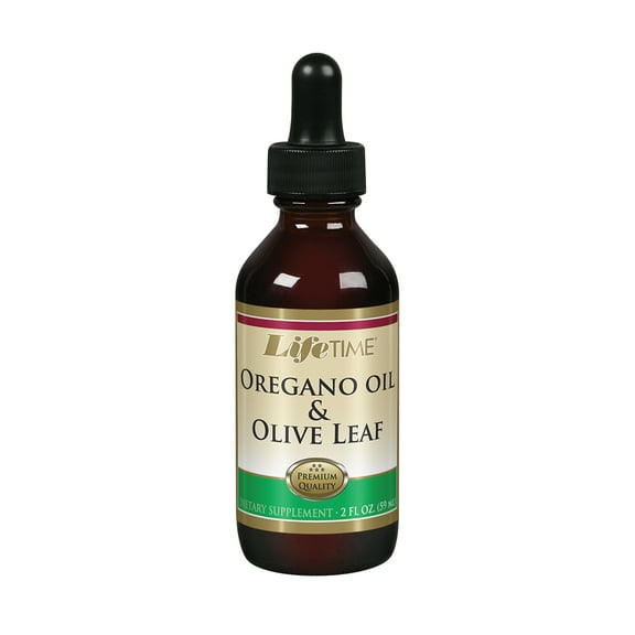 LifeTime Herbal Support Oregano Oil & Olive Leaf 2 oz Liquid