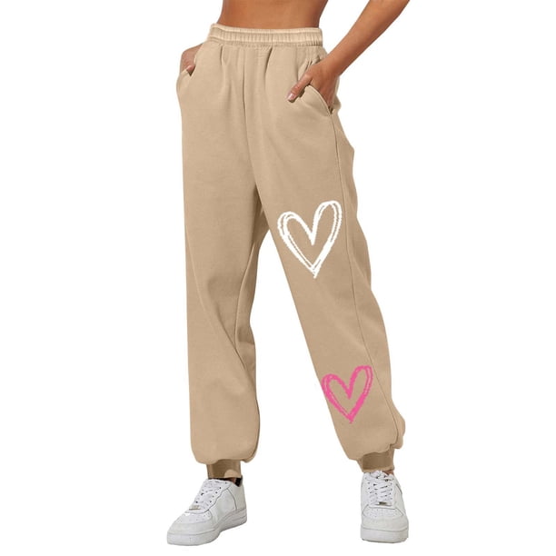 WILLBEST Pantalones Deportivos Ligeros con Forro para Mujer, de Pierna Recta y Ancha, para Entrenamientos y Comodidad Diaria, con Bolsillos. Grande