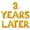 Gold, variant on Letter Balloons - 3 YEARS LATER 16" Inch Alphabet Letters Foil Mylar Balloon 3rd Birthday Party Banner (Blue)