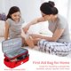 thumbnail image 2 of Bolsa de primeros auxilios vacía, bolsa de emergencia profesional para el hogar, organizador de bolsas de medicamentos con múltiples compartimentos, bolsa médica para traumatismos de primera respuesta, 2 of 5