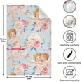 thumbnail image 5 of Valentines Day Dish Towels Set of 1, Roses Cupid Washable Tea Towels Dishcloths Lint-Free 18x28 Inch Fast Drying for Home Kitchen Clean, 5 of 7