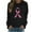 Black 2, variant on Trendy Breast Cancer Shirts for Women Pink Ribbon Print Tops Casual Loose Raglan Long Sleeve Round Neck Pullover Hoodie Top,Gray 1,L