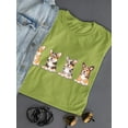 thumbnail image 3 of Corgi Pups Banner T-Shirt Women -Image by Shutterstock, Female 3X-Large, 3 of 4