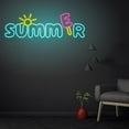 thumbnail image 3 of Handmadetneonsign Summer Neon Sign, LED Neon Sign, Summer Party Decor, Hello Summer Welcome Sign, Party Atmosphere Room Decor, Wall Décor, 3 of 5