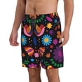 thumbnail image 2 of Pofeuu Colorful Floral2 Prin Men's Swim Trunks Quick Dry Bathing Suit Swimming Board Shorts Mesh Lining Beach Swimwear-Large, 2 of 6