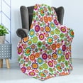 thumbnail image 4 of Easter Soft Flannel Fleece Throw Blanket, Garden Livens up with Colorful Camomile and Hearts Love of Nature Theme, Cozy Plush for Indoor and Outdoor Use, 50" x 60", Multicolor, by Ambesonne, 4 of 5