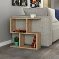 thumbnail image 2 of JV Home Homeania Collection Table d'Appoint Moderne avec Étagères pour Rangement, 24 Pouces, Sonomo, 2 of 7