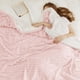 thumbnail image 2 of Manta de cama Sherpa Queen para invierno, 230 x 230 cm, color rosa, 2 of 7