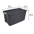 thumbnail image 2 of Sterilite 4 Pack 45 Gallon Wheeled Latch Tote, Stackable Plastic Storage Bin, 2 of 8