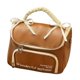 thumbnail image 3 of Neceser para mujer, neceser de maquillaje, estuche de transporte portátil multifuncional, bolso de mano. Marrón L, 3 of 9
