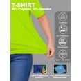 thumbnail image 5 of Womens High Visibility Shirt UPF50+ Short Sleeve Sun T-Shirt for Women Chloe Neon Green (XL), 5 of 7