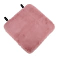 thumbnail image 4 of Almohadilla del asiento delantero automático, cojín de asiento del automóvil pvc pvc de espalda 17 pulgadas rosa para el invierno, 4 of 7