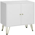 thumbnail image 1 of HOMCOM Armoire de Rangement avec Portes Doubles Armoire d'Accent Autoportante, Blanche, 1 of 10