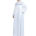 thumbnail image 6 of JGTDBPO Kaftan for men long sleeve Men's Nightshirt Long Sleeve Sleepwear Soft Comfy Nightgown Loose Sleep Shirt, 6 of 8