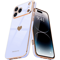 Entronix Case Compatible with iPhone 17 Pro Max - [Flexible] Luxury Glossy Heart