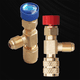 thumbnail image 4 of Válvula de CA R410 Junta de Llenado de 1/4 Pulgada Válvula de Refrigerante de A/C Reparación de Aire Acondicionado y Adaptador de Seguridad de Fluoruro C, 4 of 5