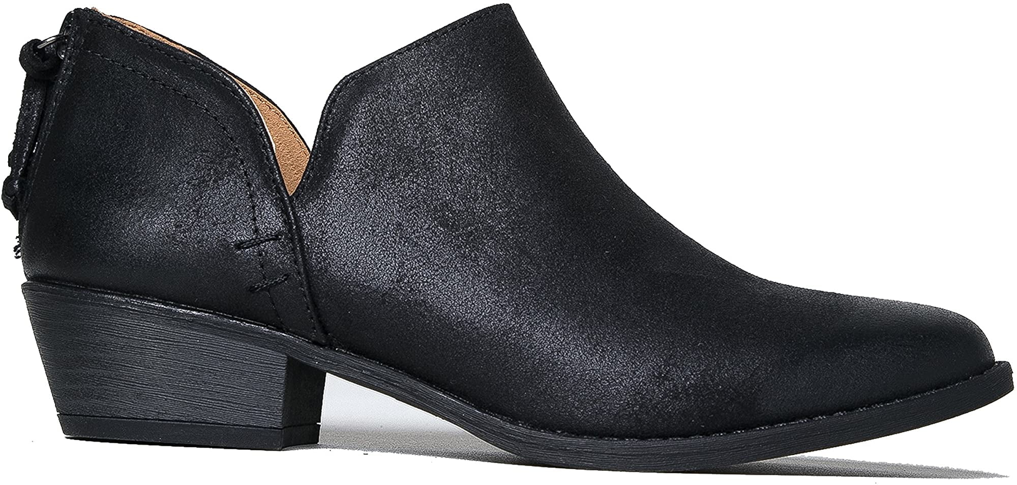 Low Heel Womens Booties Ankle Boots 