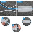 thumbnail image 4 of Zshan Cable Grip, Floor Cable Cover, Cable Protector, Cable Management Only for Commercial Office Carpets (Black, 2 Pieces), 4 of 7