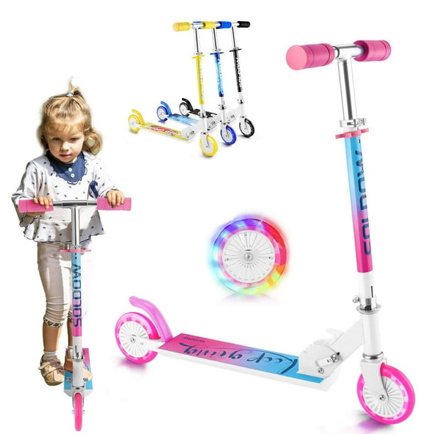 Scooter for Kids Ages 312,3 Levels Adjustable Height Kick Scooters