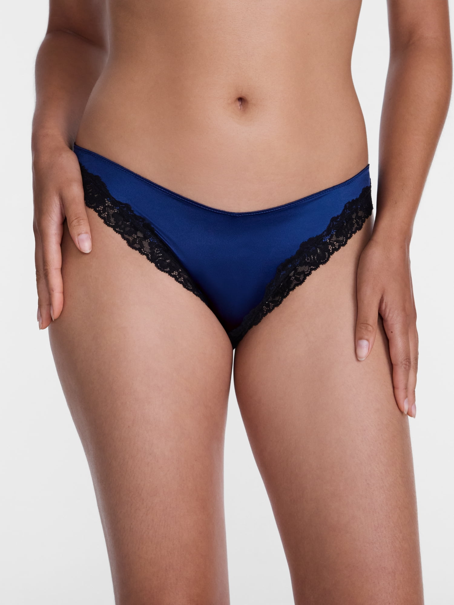 Joyspun Women's Shine & Lace Thong, 3-Pack, XS - XXXL