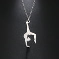 thumbnail image 6 of SIEYIO Multipurpose Women's Eurhythmics Dancer Necklace High Polished Stainless Steel Charm Pendant Casual Wear Accessory, 6 of 16