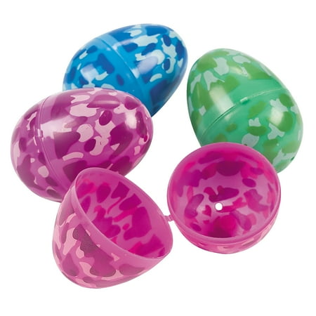 Fun Express Camouflage Easter Eggs, Assorted Colors, 72 Piece