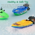 thumbnail image 6 of Wind-up Boat Bathtub Toy Set, 4 Pack Bathtub Boat Toy Speed Boat Toy Pull and Go Yacht Water Toy Motorboat Bath Toy Tub Toy for Kids (Random Color), 6 of 7