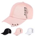 thumbnail image 1 of Cheers.US Baseball Cap Outdoor Iron Ring Caps Cotton Snapback Casual Adjustable Dad Hat Hip Hop Hats, 1 of 3