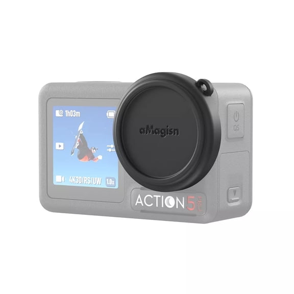 Silicone Lens Cap Compatible with DJI Osmo Action 5 Pro, Action 4 & Action 3, Shockproof Protective Lens Cover, Drop-Resistant Dustproof Camera Lens Protector