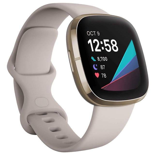 Reloj inteligente Fitbit Sense Advanced Health Soft Gold renovado