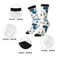 thumbnail image 5 of Honeii Childish Dinosaur Print Adult Socks,Crew Socks,Casual Calf Socks,Daily Wear Socks for Men & Women, Perfect for Sports, Casual and Everyday Use, 5 of 6