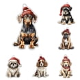 thumbnail image 4 of Adorno Navideño Colgante Con Forma De Perro Acrílico Plano Para Decorar El Árbol De Navidad Y El Hogar., 4 of 4