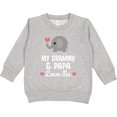 thumbnail image 2 of Inktastic Grammy and Papa Love Me Grandchild Toddler Sweatshirt, 2 of 4