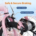 thumbnail image 6 of Ambifirner 16 Bike with Training Wheels & Kickstand - Perfect for Rider Height 36-52 Inch, Bicycle for Gift, 6 of 10