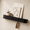 Oak, black-8 Hooks, variant on Oak 6 Hooks Wall Mounted Coat & Hat Rack Entryway Organizer