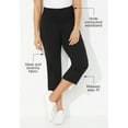 thumbnail image 2 of Catherines Women's Plus Size Petite Smooth Fit Capri, 2 of 3