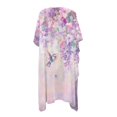 thumbnail image 3 of SCRAWLGOD Hummingbird Cherry Blossom Print Kimono Swimsuit Coverup Dragonfly Print Flowy Quick Dry Beach Cover Up Soft Breathable Bathing Suit Cover Up for Women, 3 of 6