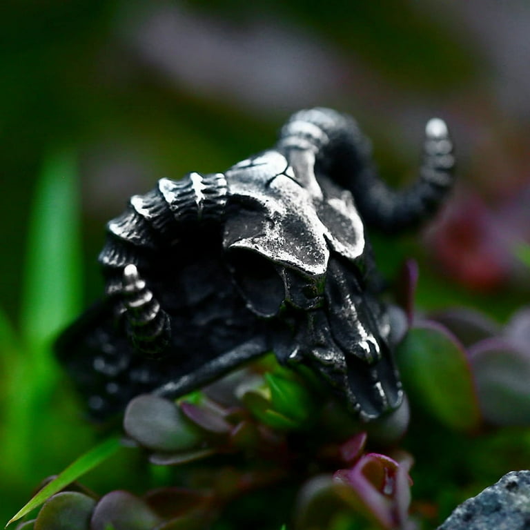 Animal skull deals rings