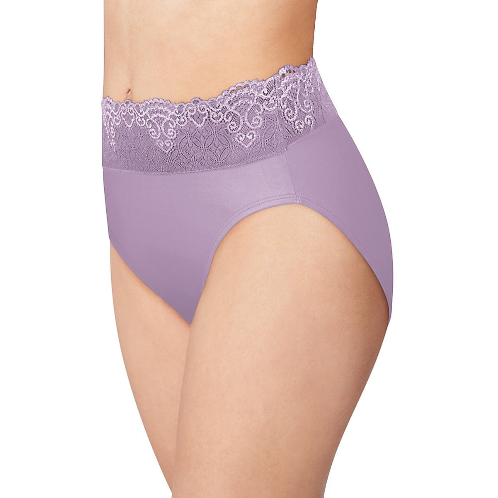 Bali Bali Passion for Comfort HiCut Panty DFPC62 Purple Shade Lace