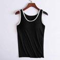 thumbnail image 4 of Gyexs Womens Shelf Bra Camisole with Built in Bras 2025 Summer Basic Layer Padded Shirts Casual Workout Yoga Undershirt (Black, XXL), 4 of 6