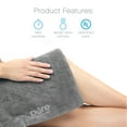 thumbnail image 3 of Pure Enrichment PureRelief Deluxe Heating Pad (12" x 24"), Full Body Therapy Pad with 4 InstaHeat Settings, Soft Machine-Washable Microplush Fabric and 2-Hour Auto Safety Shut-Off (Gray), 3 of 6