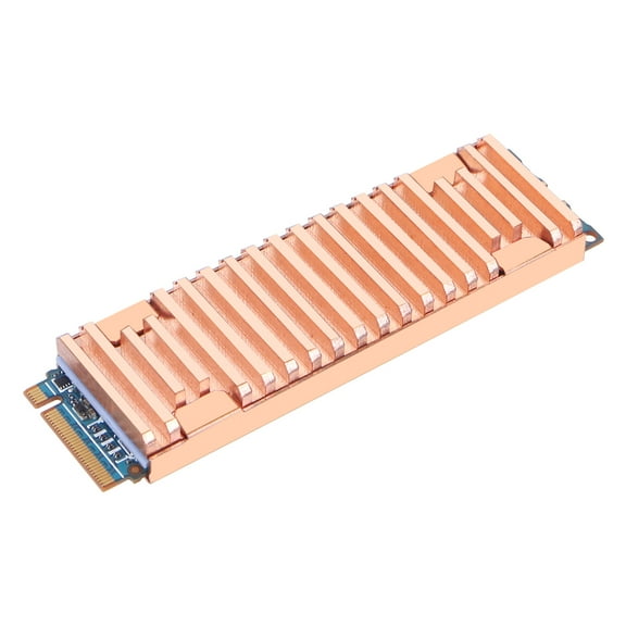 Pure Copper Heatsink Cooler Heat Sink Thermal Conductive Adhesive for M.2 NGFF 2280 PCI-E NVME SSD Thick 8mm for