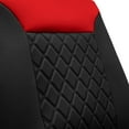 thumbnail image 6 of FH Group Neosupreme Front Bucket Seat Covers Auto Car SUV Red Black w/ Free Air Freshener - 2 Front Seats, 6 of 7