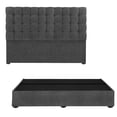 thumbnail image 1 of Box Base Cama King Size + Cabecera Slip Trinity Gris Oxford, 1 of 7